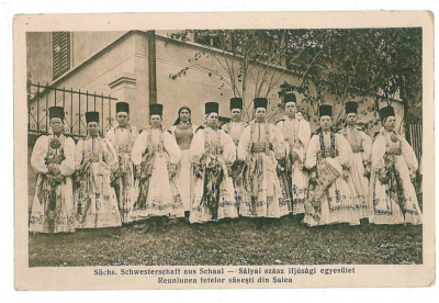 1892 - SALEA, Sibiu Ethnic women - old postcard - unused - 1916 foto
