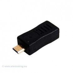 ADAPTOR MINI USB MAMA - MICRO USB TATA foto
