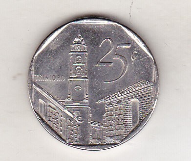 bnk mnd Cuba 25 centavos 2001 foto
