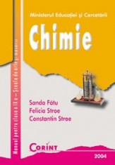 CHIMIE MANUAL CLASA IX,EDITURA CORINT DE SANDA FATU,FELICIA STROE foto