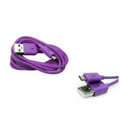 Cablu micro USB Samsung HTC LG Sony Allview Purple foto