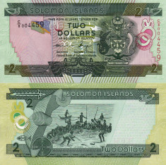 INSULELE SOLOMON 2 dollars 2004 (2013) UNC!!! foto