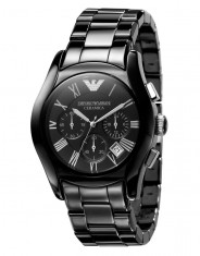 Ceas Armani Ceramica Silver - Chronograph AR1400 foto