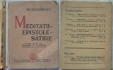 Gr. Alexandrescu , Meditatii - epistole - satire , editia Petre V. Hanes , 1934, Alta editura