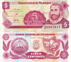 NICARAGUA 5 centavos 1991 UNC!!! foto