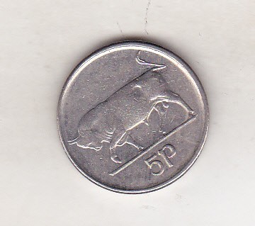 bnk mnd Irlanda 5 pence 1992 foto