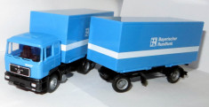 Herpa camion MAN F90 ( Roman diesel ) container BAYER chemicals 1:87 foto