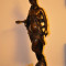 Sculptura bronz Zeita Diana pe marmura neagra. Sculptura bronz dupa A Carrier.