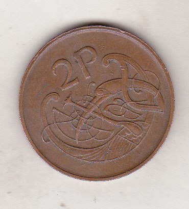 bnk mnd Irlanda 2 pence 1986