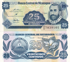 NICARAGUA 25 centavos 1991 UNC!!! foto