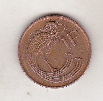 bnk mnd Irlanda 1 penny 1994 foto