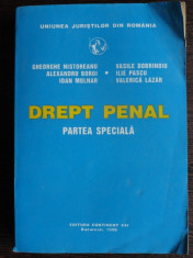 NISTOREANU, DOBRINOIU, BOROI, PASCU,LAZAR ,MOLNAR - DREPT PENAL PARTEA SPECIALA {CONTINENT XXI - 1996 FORMAT APROPIAT DE A 4 701 PAG} foto