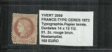 FRANCE - TYPE CERES 1870 - 14X13 1\2. 51. 2c.