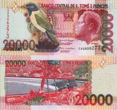 SAO TOME SI PRINCIPE 20.000 dobras 2004 UNC!!! foto