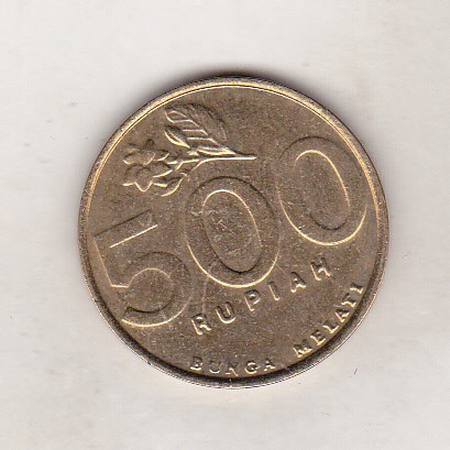 bnk mnd Indonezia 500 rupii 2002