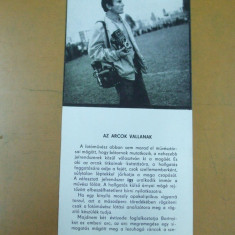 Catalog expozitie fotografie galeria Korunk Cluj Napoca 1977 Az arcok vallanak cuprinde lista completa exponate