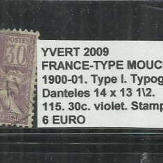 FRANCE - TYPE MOUCHON 1900-01 - 115,30C.