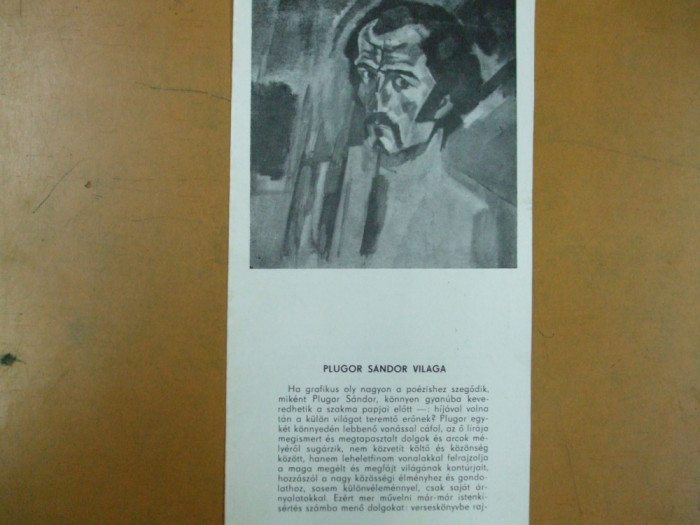 Catalog expozitie Plugor Sandor pictura Korunk Cluj Napoca 1977 Plugor Sandor vilaga cuprinde lista completa exponate