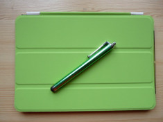 Husa transparenta/verde iPad Mini + Stylus foto