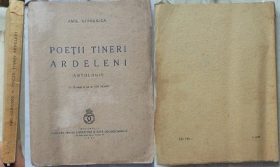 Emil Giurgiuca, Poeti tineri ardeleni, cu 18 masti de Ion Vlasiu, 1940 foto