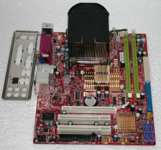 **KIT**Proc. C2D E8400 + Placa de baza MSI G41M4-F, DDR2, video GMA 4500, 384MB, 4xSATA, LAN 1GB, PCI-ex. + COOLER + TABLITA I/0, TESTAT!! GARANTIE!! foto