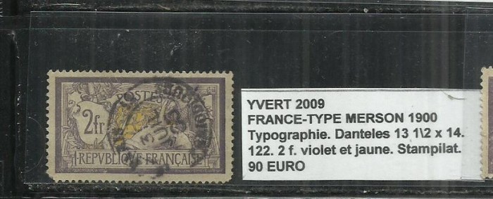 FRANCE - TYPE MOUCHON 1900 - 122. 2f.