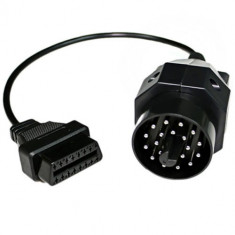 Interfata Diagnoza Auto BMW 20 PIN MALE TO 16 PIN OBD2 Cablu Adaptor foto