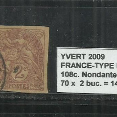 FRANCE - TYPE BLANC 1900-24 - 108c.