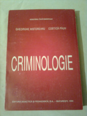 CRIMINOLOGIE ~ GHEORGHE NISTOREANU / COSTICA PAUN foto