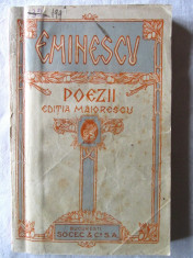 Carte veche: &amp;quot;POEZII&amp;quot;, MIHAIL EMINESCU. EDITIA MAIORESCU, 1897 foto