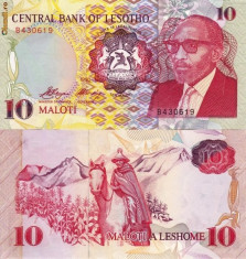 LESOTHO 10 maloti 1990 UNC!!! foto