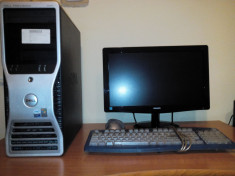 Unitate PC Dell Precision + montor Philips 18.5 inch foto