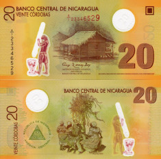 NICARAGUA 20 cordobas 2007 (2012) polymer UNC!!! foto