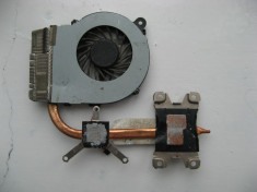 Cooler ventilator laptop + heatsink / racitor 5V 0.4A HP G42 G62 Presario CQ42 CQ42-100 CQ62 foto