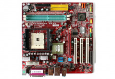 Placa de Baza Socket 754 MSI MS-6741 Suporta Athlon 64 Memorie 2x184pin Max.2GB 1 x AGP 1 x CNR 3 x PCI Video si Sunet Integrat foto