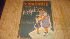 Ana Popescu - Croitorie pentru copii - 1958 foto