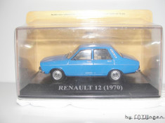Macheta Renault R12 &amp;quot;Blue Azure&amp;quot; Ixo / Altaya 1/43 foto