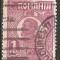 TIMBRE 104a9, ROMANIA, 1920, FERDINAND BUST MIC, 1 LEU, EROARE, INTRERUPERE URIASA A CADRULUI PE LATURA DE SUS, EROARE MAJORA, COLOSALA, RARITETE, ECV