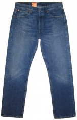 (NOU) BLUGI LEVI&amp;#039;S 501 - LEVI STRAUSS &amp;amp;amp; CO. - (MARIME: W 32 / L 32) - Talie = 82 CM / Lungime Totala = 107 CM / Lungime Crac Interior = 80 CM foto