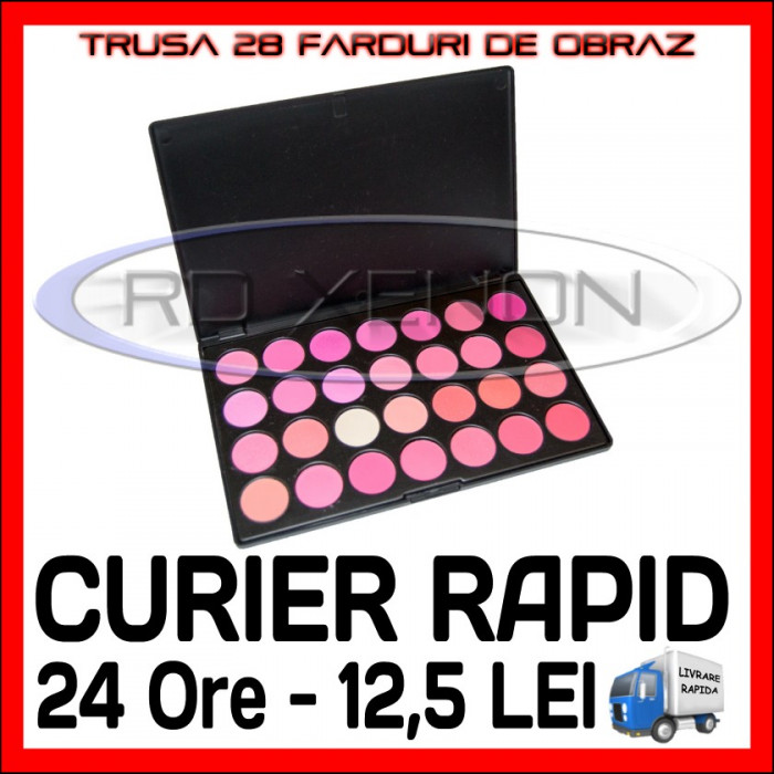 TRUSA 28 FARDURI PENTRU BLUSH - FARDURI DE OBRAZ, MACHIAJ MAKEUP, FARD