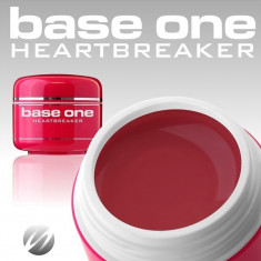 gel uv Polonia Silcare Base One color Red Hearbreaker 5 ml, pentru unghii false semitransparent, gel colorat rosu, IMPORTATOR DIRECT foto