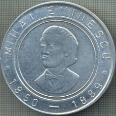 ATAM2001 MEDALIE 667 - MIHAI EMINESCU -1850-1889 -CENTENAR - BRAILA - ROMANIA -1889-1989- DUNAREA - LUCEAFARUL - plus cutie - starea care se vede