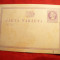 *Carte Postala cu Marca fixa Columb ,violet ,5 centavos , unifata ,sf. sec.XIX