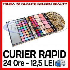 TRUSA FARDURI 72 NUANTE GOLDEN BEAUTY - RUJURI, BLUSH, FARD DE PLEOAPE, MACHIAJ foto