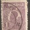 TIMBRE 104l, ROMANIA, 1920, FERDINAND BUST MIC, 1 LEU, EROARE, CADRU INTRERUPT LATURA DREAPTA, RARITATE, MARCA ATIPICA, ERORI, ECV, ATIPICE, RARITATI
