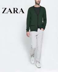 ZARA MAN, Cardigan BARBATI, 100% Fine Wool. Marime L/XL. OUTLET Arad. Produse ORIGINALE la preturi REDUSE! foto