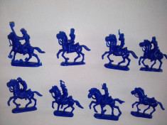 Lot 8 figurine cavaleria confederata, din plastic foto