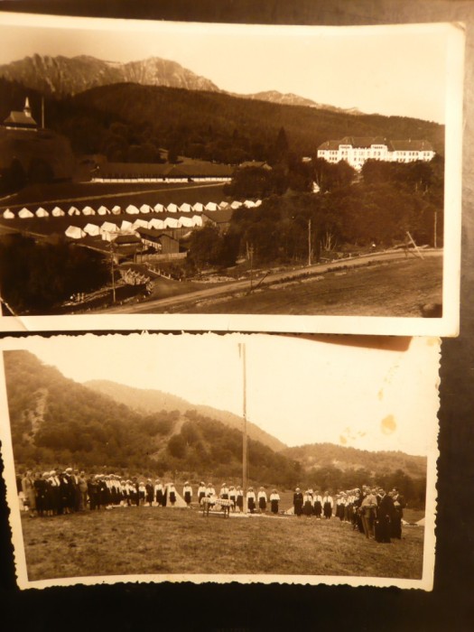 *2 Fotografii -Predeal -Tabara de Cercetasi - 1940