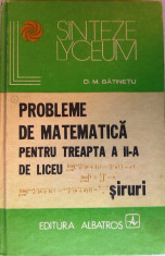 PROBLEME de MATEMATICA pentru treapta a II-a de liceu. SIRURI. foto