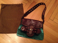 Geanta Gucci piele crocodil 100% autentica, cel mai frumos cadou de Craciun foto